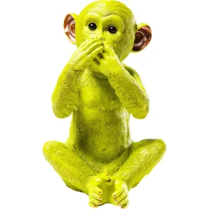 KARE DESIGN Monkey Iwazaru sparebsse - lime grn polyresin (H:35)