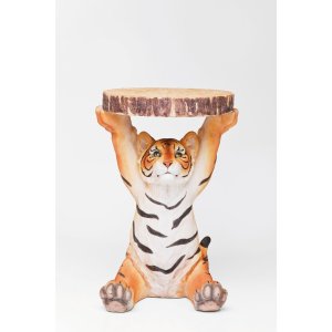 KARE DESIGN Animal Tiger sidobord, runt - polyresin (35)