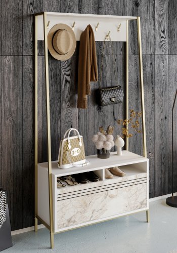 FUNZI LIVING Devin - Hvit - Inngangsmbelsett