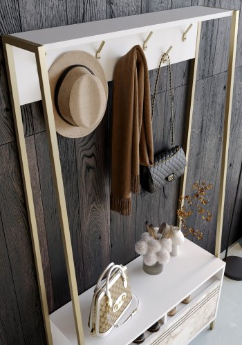 FUNZI LIVING Devin - Hvit - Inngangsmbelsett