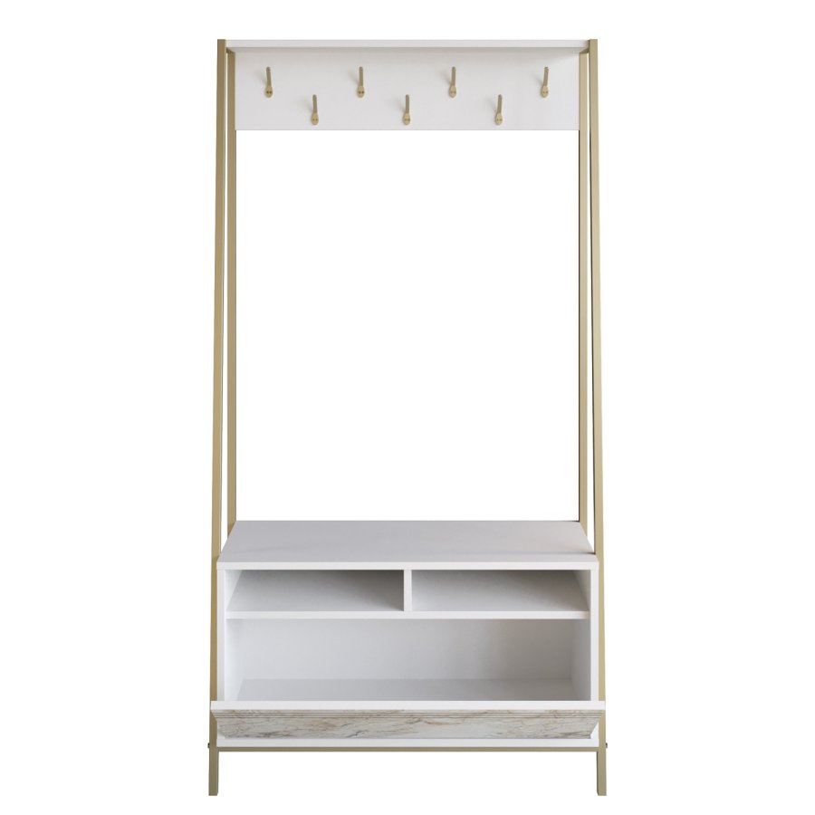 FUNZI LIVING Devin - Hvit - Inngangsmbelsett