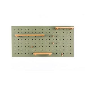ZUIVER Bundy Pegboard organizer - grn jern og bambustr