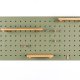 ZUIVER Bundy Pegboard organiser - grnt jern og bambus tre