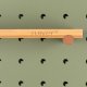 ZUIVER Bundy Pegboard organiser - grnt jern og bambus tre