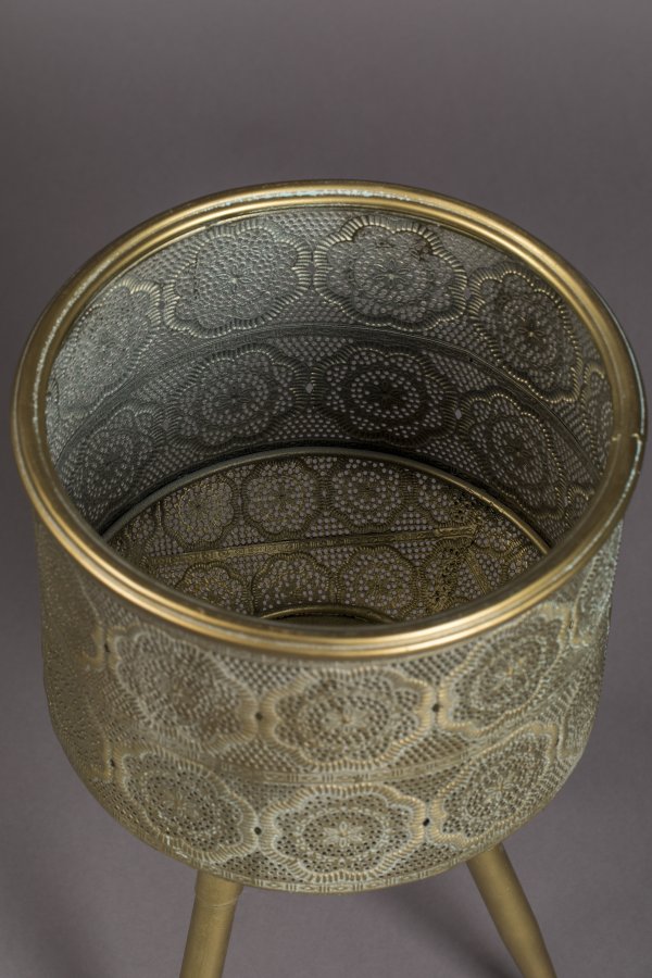 DUTCHBONE Botanischer Blumentopfversteck M - Messingeisen