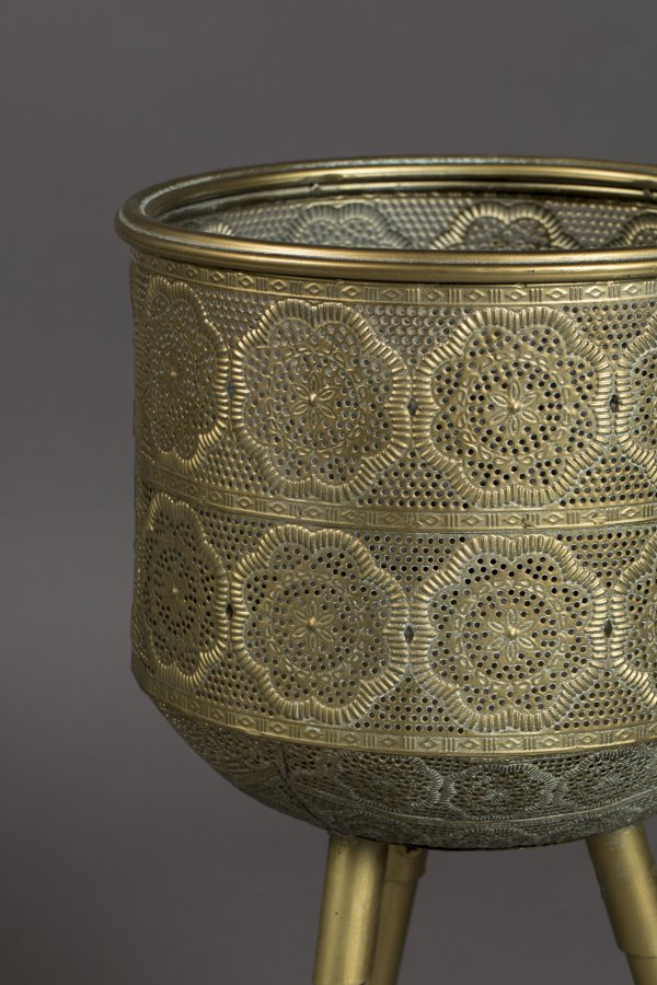 DUTCHBONE Botanischer Blumentopfversteck M - Messingeisen