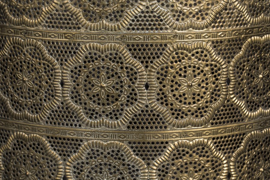 DUTCHBONE Botanisk blomsterpotteskjuler L - messingjern