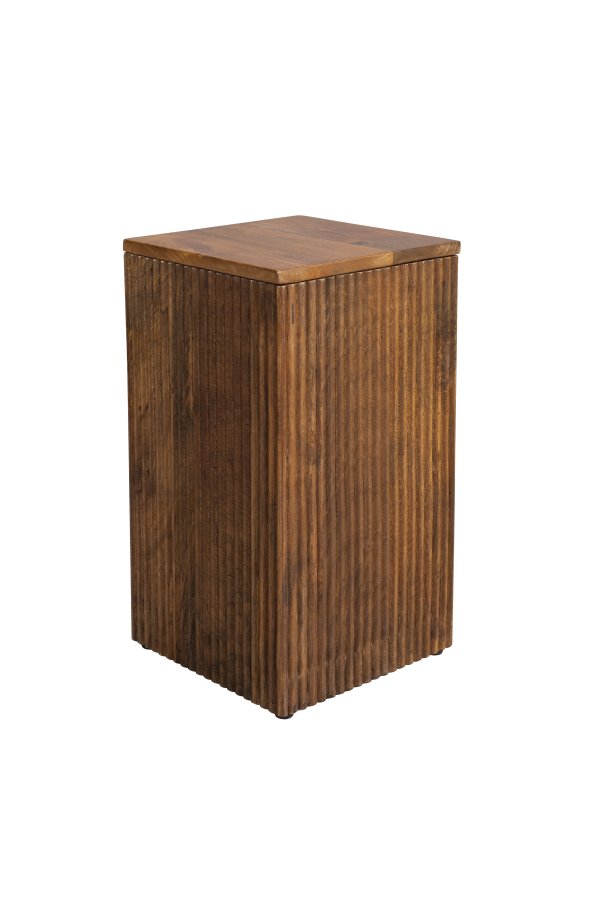 DUTCHBONE Ribble Square Planter Planter - Walnut Mango Wood (sett med 2)