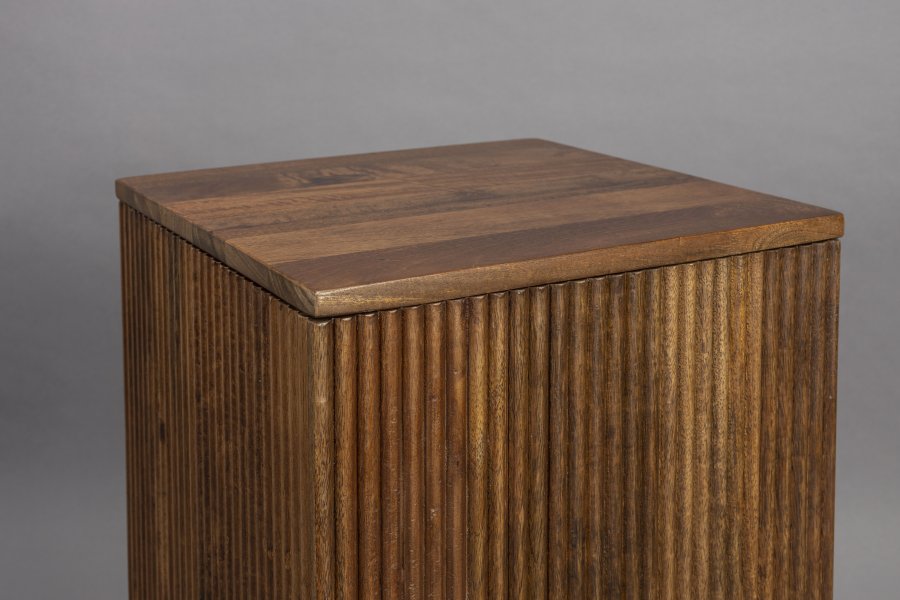 DUTCHBONE Ribble Square Planter Planter - Walnut Mango Wood (sett med 2)