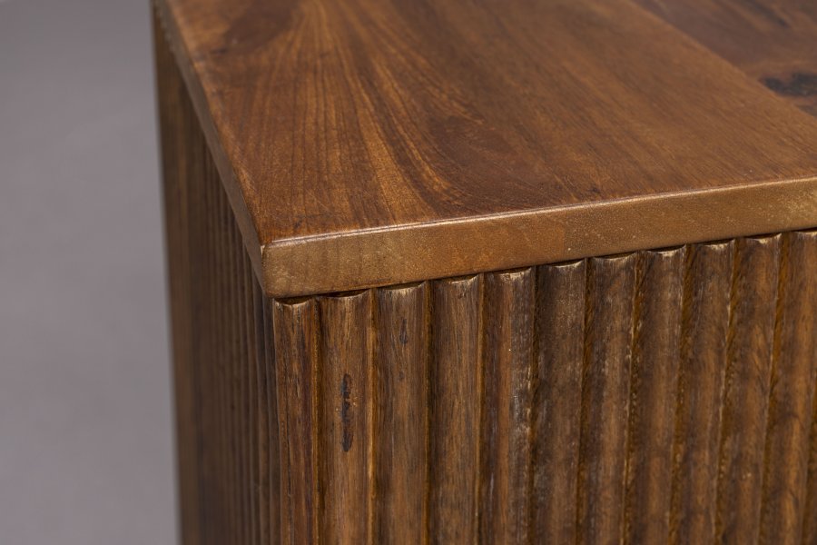 DUTCHBONE Ribble Square Planter Planter - Walnut Mango Wood (sett med 2)