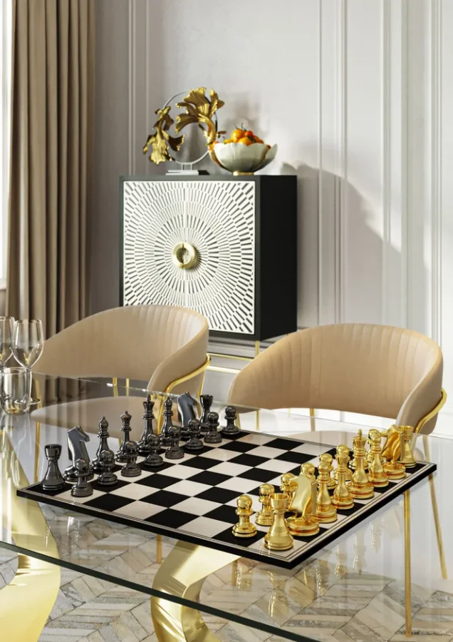 KARE DESIGN Gloria spisebord, rektangulrt - klart glass og gullstl (200x100)