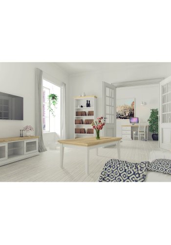 
TVILUM paris reol - hvidt træ, 4 hylder
