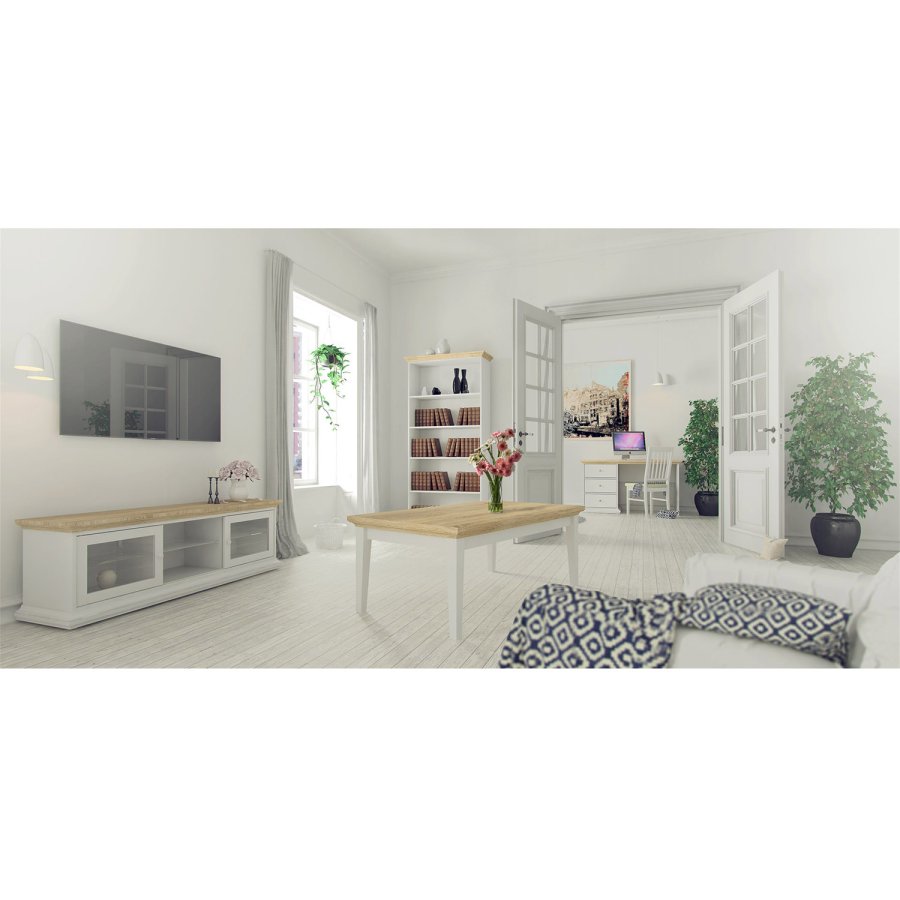 
TVILUM paris reol - hvidt træ, 4 hylder
