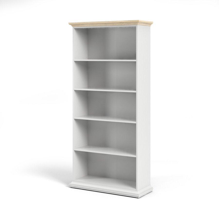 
TVILUM paris bogreol - hvidt træ, 4 hylder
