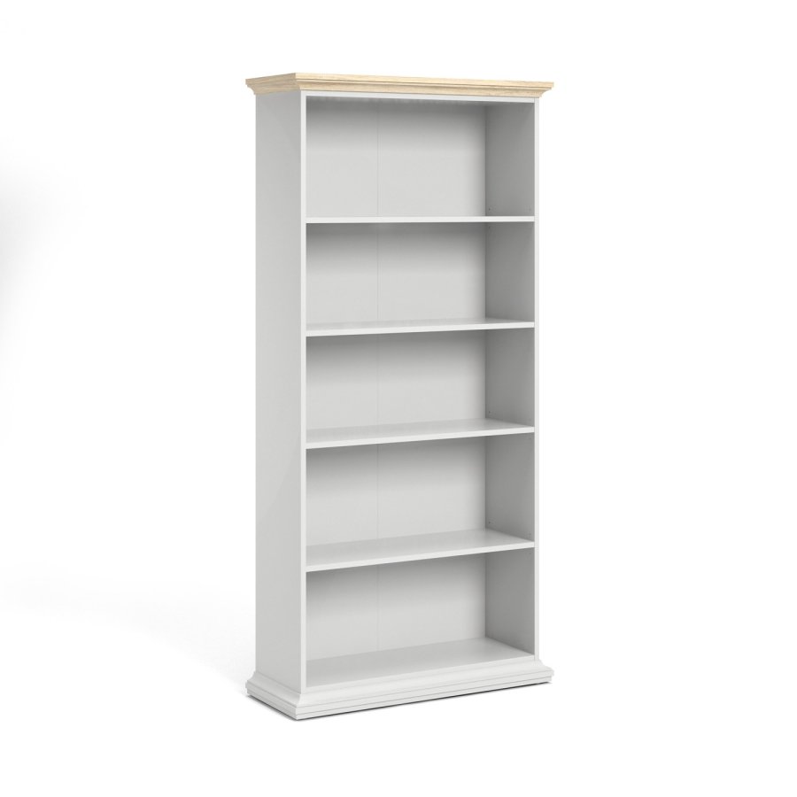 
TVILUM paris bogreol - hvidt træ, 4 hylder
