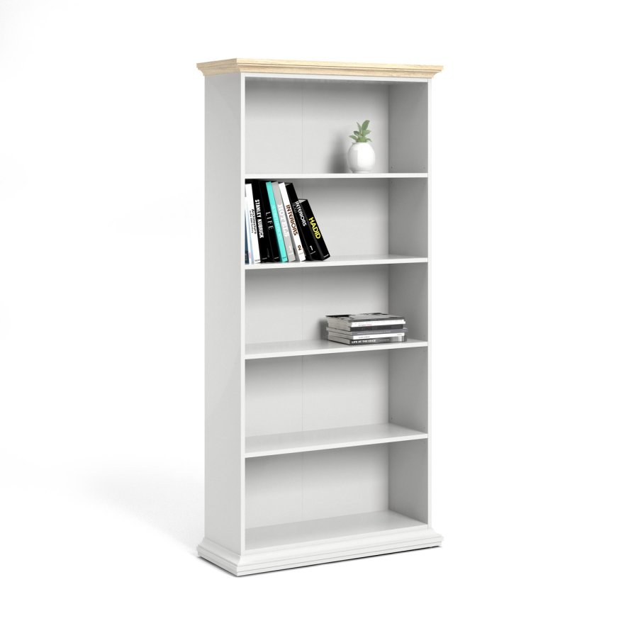 
TVILUM paris bogreol - hvidt træ, 4 hylder
