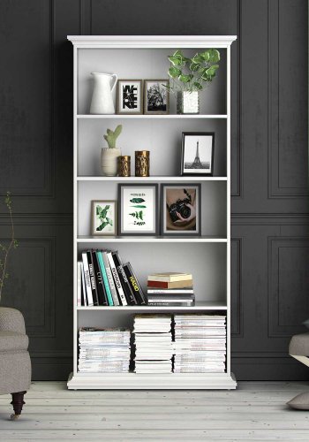 
TVILUM paris bogreol - hvidt træ, 4 hylder
