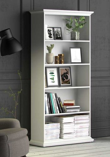 
TVILUM paris bogreol - hvidt træ, 4 hylder
