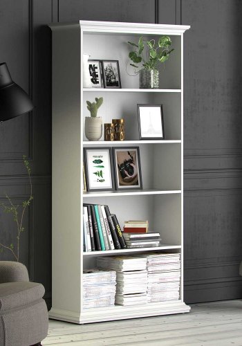 
TVILUM paris bogreol - hvidt træ, 4 hylder
