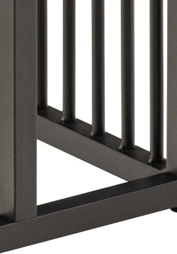 ACT NORDIC Strington Beistelltisch, rechteckig – schwarzes Melamin mit Izmir-Marmormuster/schwarzer Stahl (35x43)