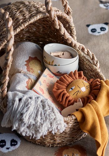 BLOOMINGVILLE MINI Miko Spielset, Bonefire Matte - Braun, Baumwolle OEKO-TEX®, D: 100cm