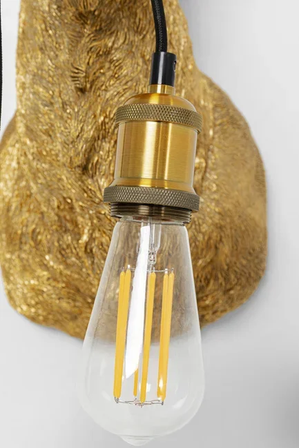 KARE DESIGN Animal Goat vglampe - guld polyresin og aluminium