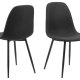 ACT NORDIC Celia spisestuestol - sort stoff og sort stl