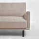 KAVE HOME Galene 3-manns sofa, med venstre sjeselong - beige resirkulerte fibre og jern