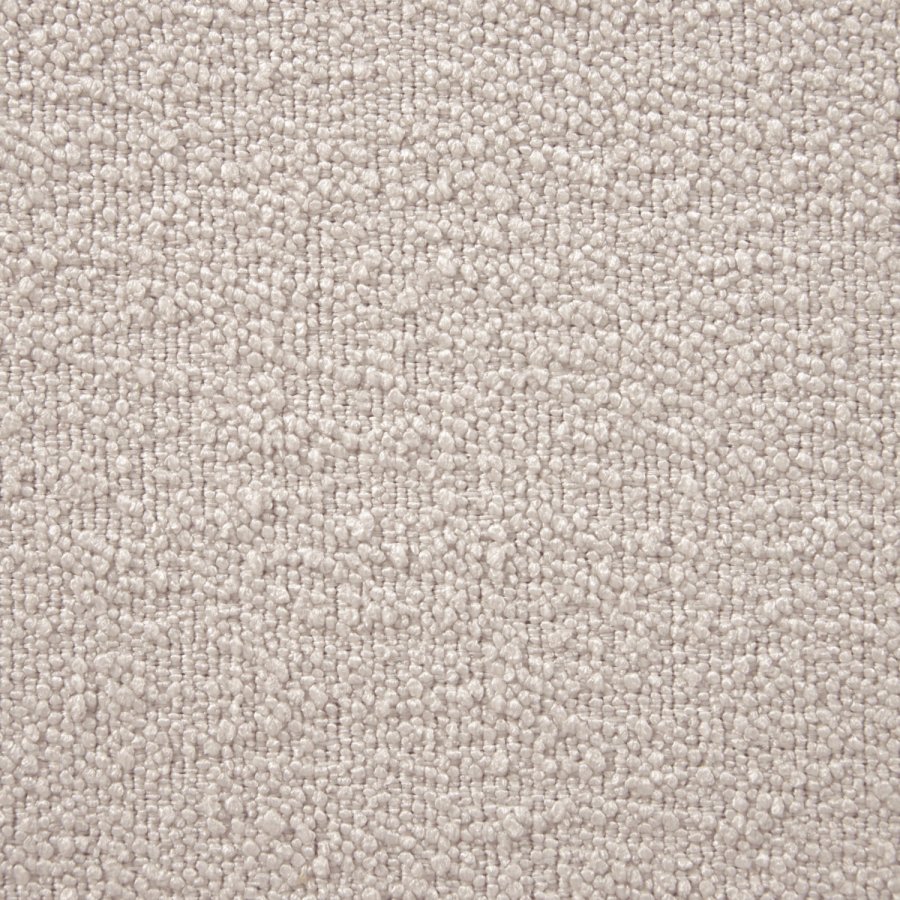 KAVE HOME Mihaela 3-manns sofa med hyre sjeselong - hvit microbouclé og naturlig bketre