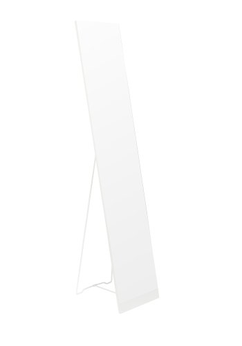 WHITE LABEL LIVING Stand Speil gulvspeil, rektangulrt - speilglass og hvitt stl (147,5x30,5)
