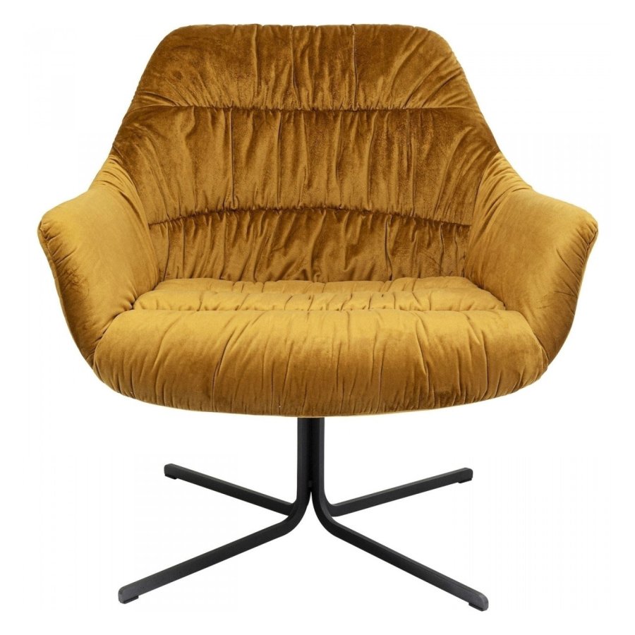 KARE DESIGN Bristol Yellow drejestol m. armln - gul fljl og stl