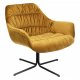 KARE DESIGN Bristol Yellow drejestol m. armln - gul fljl og stl