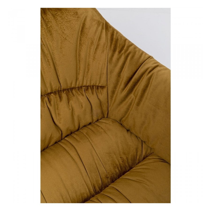 KARE DESIGN Bristol Yellow drejestol m. armln - gul fljl og stl