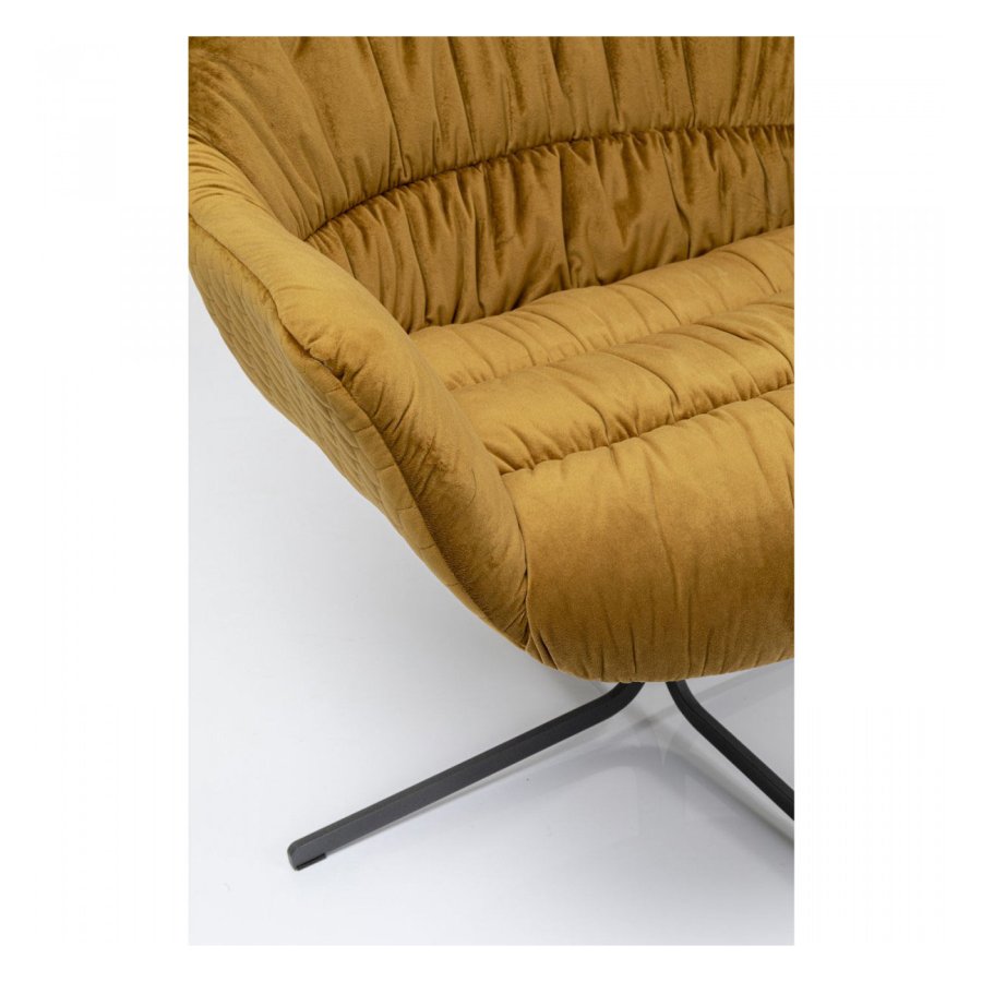 KARE DESIGN Bristol Yellow drejestol m. armln - gul fljl og stl