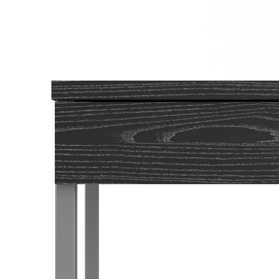 TVILUM Function Plus Schreibtisch - Esche schwarz, mit 3 Schubladen 