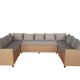 Ventura 9 pers. udend�rs lounge sofas�t - natur rattan