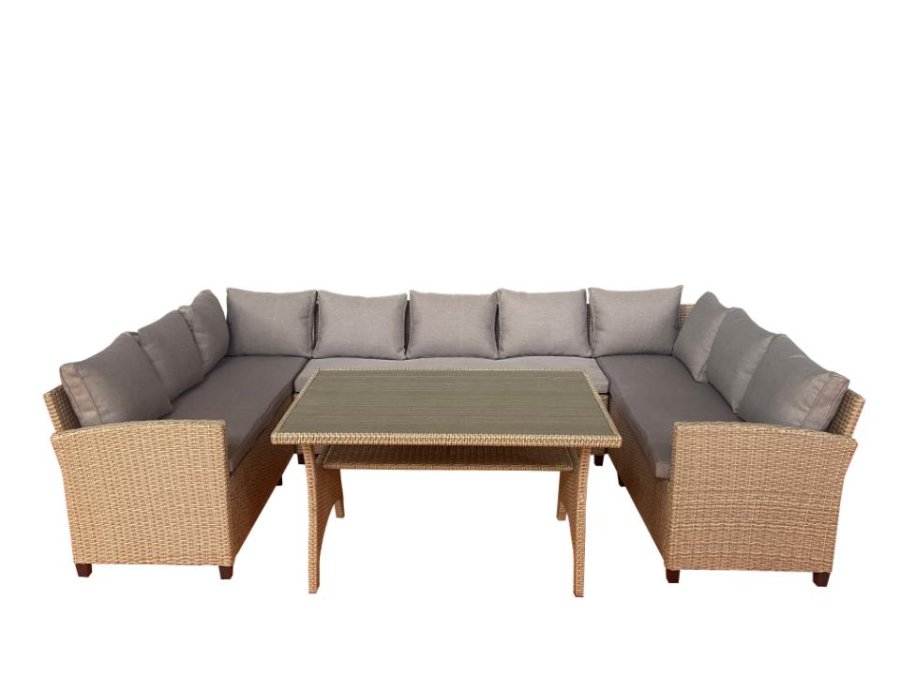 Ventura 9 pers. udend�rs lounge sofas�t - natur rattan