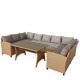 Ventura 9 pers. udend�rs lounge sofas�t - natur rattan