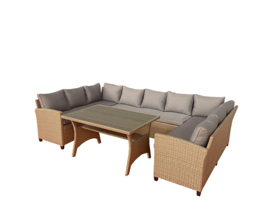 Ventura 9 pers. udend�rs lounge sofas�t - natur rattan