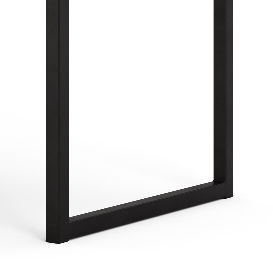 TVILUM Function Plus hjrneskrivebord - mat sort/egetrsstruktur, m. 2 skuffer 