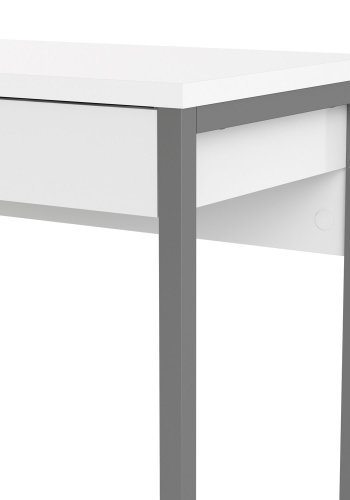 TWILUM Function Plus skrivebord - hvit hyglans, m. 2 skuffer 