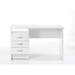 Function Plus skrivebord - Hvidt tr, m. 3 skuffer