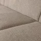 WOOOD Sloping U-formet sofa - natur meleret chenille stof