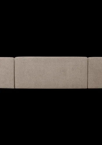 WOOOD Sloping U-formet sofa - natur meleret chenille stof