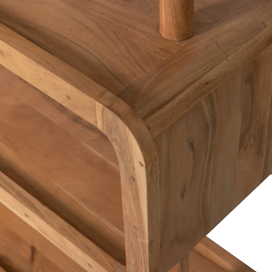 WOOOD Rattle reol - natur akacietr