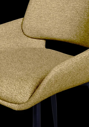 WOOOD Parade spisebordsstol - sennep meleret stof og metal