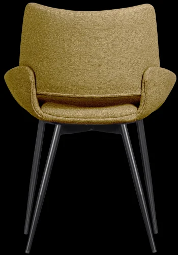 WOOOD Parade spisebordsstol - sennep meleret stof og metal