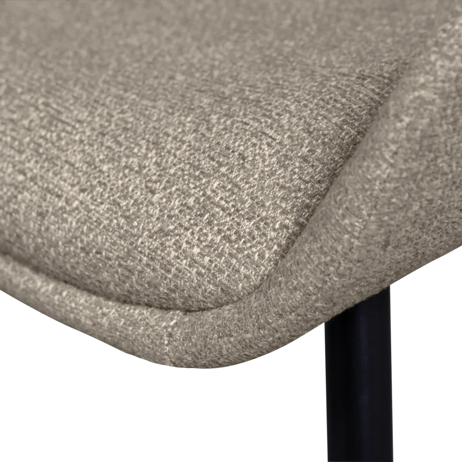 WOOOD Parade spisebordsstol - sand meleret stof og metal