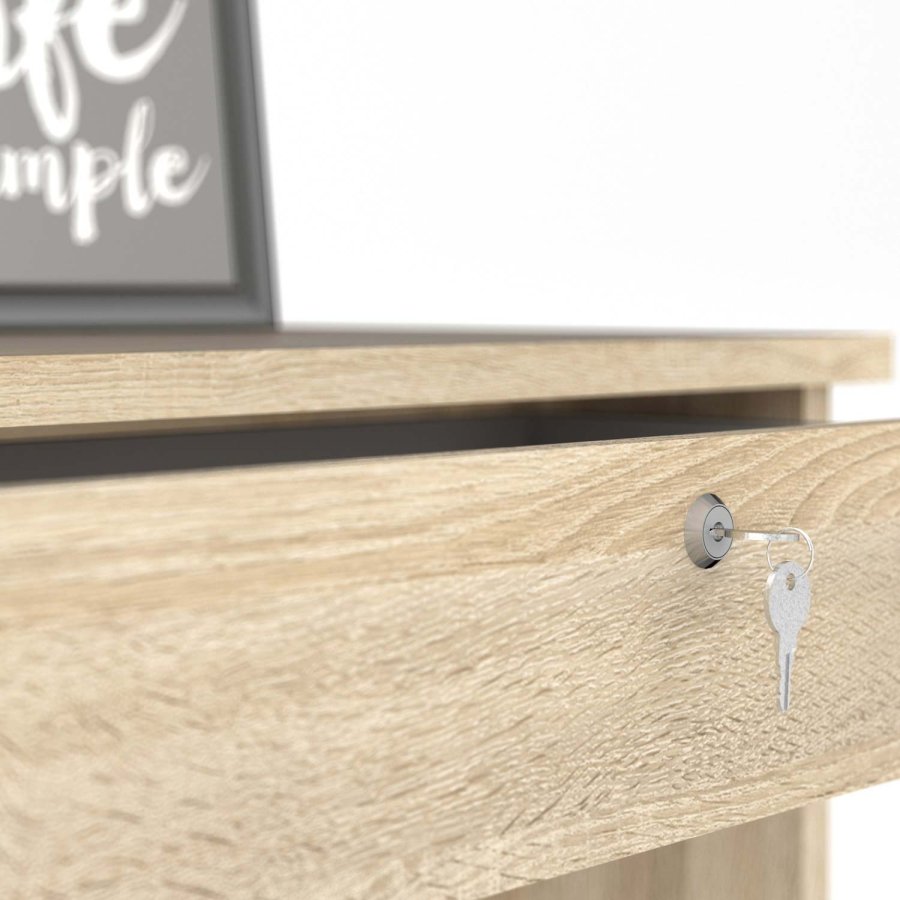 TVILUM Function Plus Schreibtisch - Eichenstruktur, mit 5 Schubladen