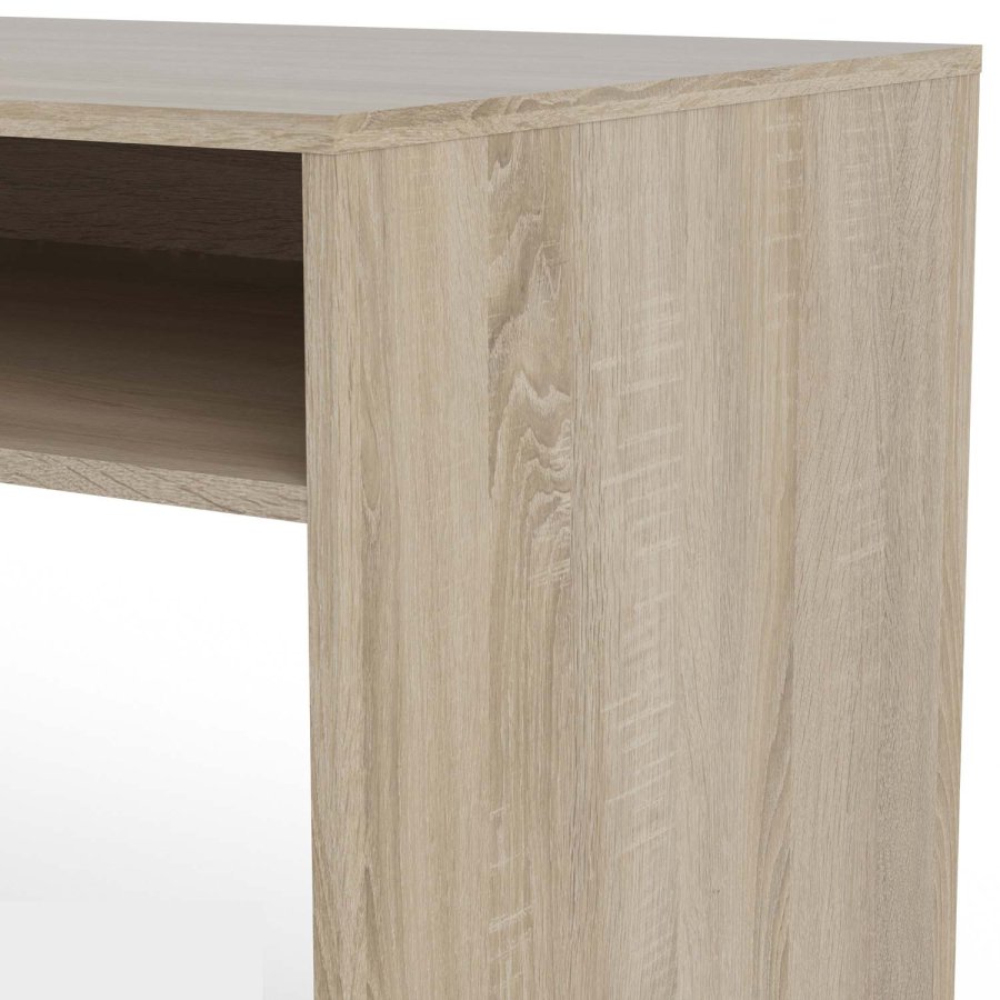 TVILUM Function Plus Schreibtisch - Eichenstruktur/weiß, mit 1 Tür und 1 Schublade